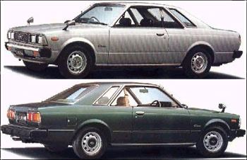 Factory stock photos of the Toyota Corona coupe