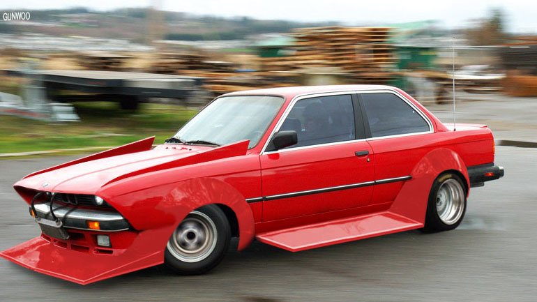 Bosozoku style artwork: Gunwoo's BMW E30 zokusha