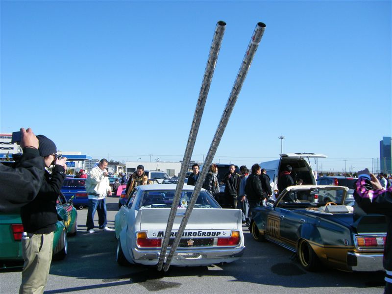 Nissan Skyline C210 beercan exhaust