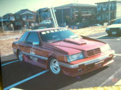 Nissan Leopard F30 coupe with bamboo side spears