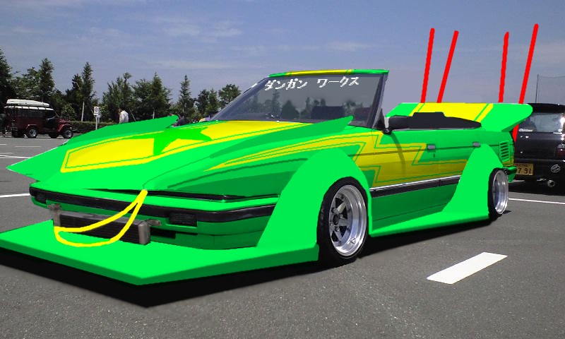 Kaido racer photoshop: Toyota Mark II GX71