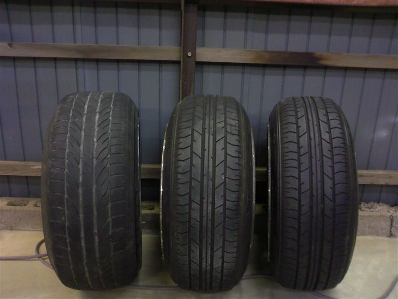 Compare several tiresizes on these RS Watanabe 16 inch 8J and 8.5J