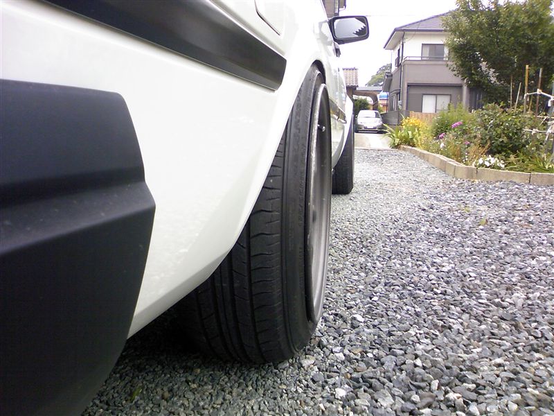 RS Watanabe 16 inch 8.5J with 175/55 fitted on Carina AA63 Wagon
