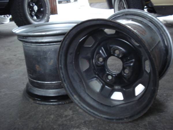 Deep dish 14 inch 12J steel rims