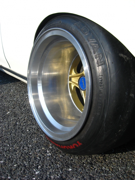 Hart Racing rims on a Nissan Laurel C130