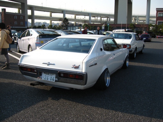 Hart Racing rims on a Nissan Laurel C130