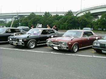 Factory stock Nissan Cedric C330 and Nissan Gloria C330