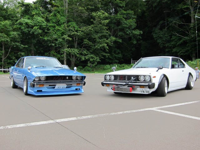 Two bosozoku styled Skyline C210 Japan