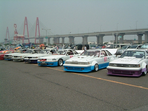 A bunch of Toyota Soarers